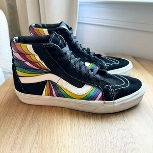 Vans Sk8 Hi Reissue Refract Rainbow Pride Sneakers